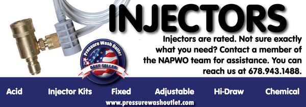 PRESSURE WASHER CHEMICAL INJECTORS